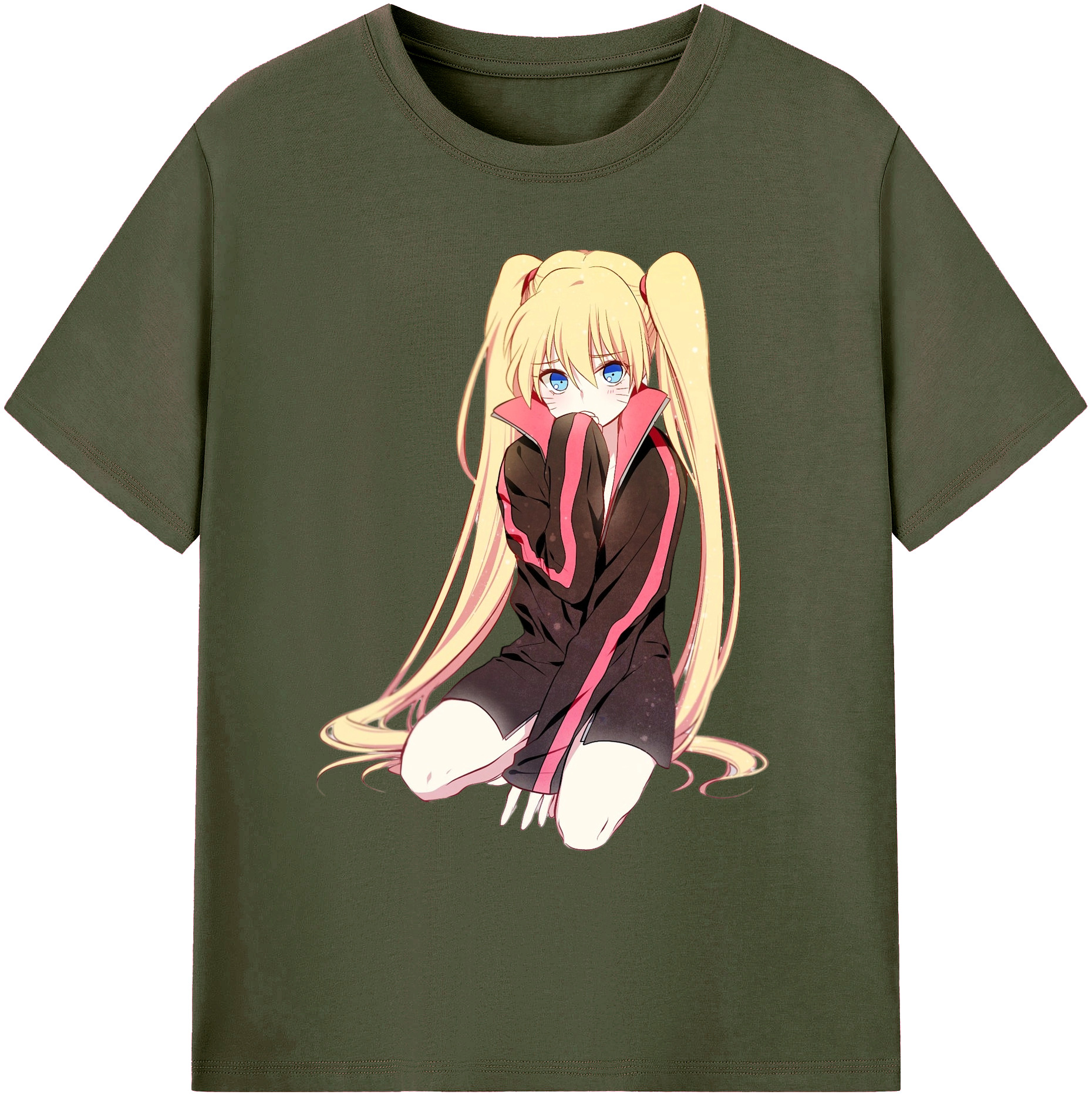 （画像用） NARUTO -ナルト- うずまき ナルト Uzumaki Naruto 綿100％ メンズ半袖Tシャツ｜肌触りやわらか＆通気性